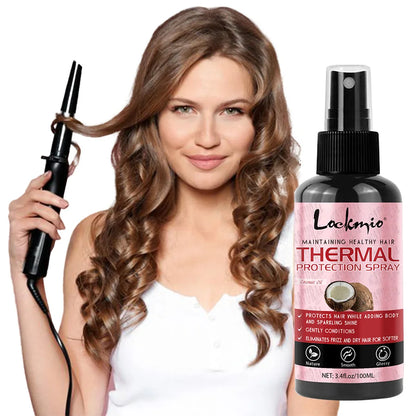 Thermal Heat Protection Spray for Hair Styling and UV Defense