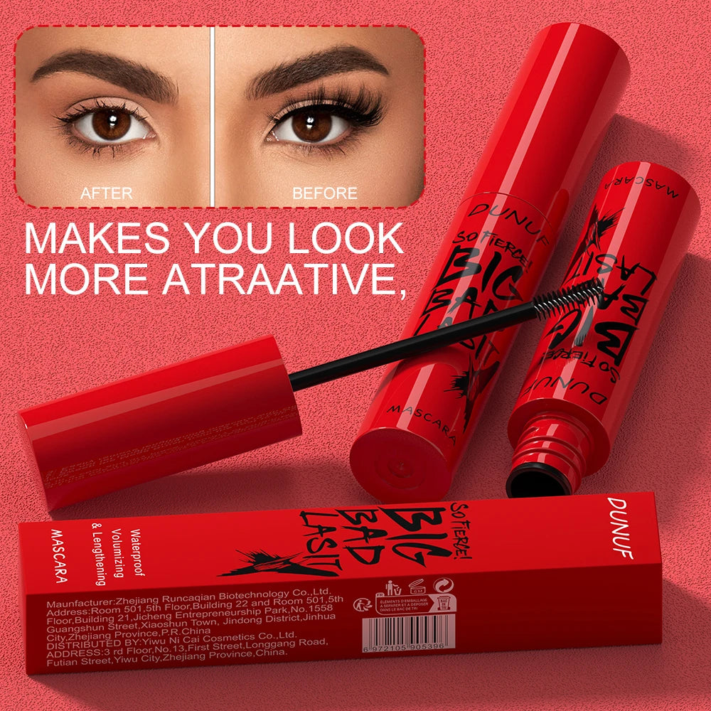 Waterproof Lengthening & Volumizing Mascara – Smudge-Proof All-Day Curl