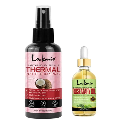 Thermal Heat Protection Spray for Hair Styling and UV Defense