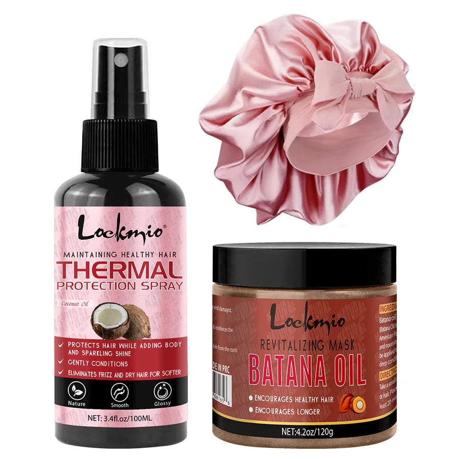 Thermal Heat Protection Spray for Hair Styling and UV Defense