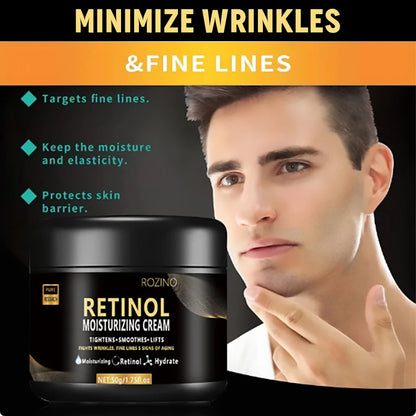Men’s Retinol Face Cream for Wrinkles, Pore Refining and Deep Moisturizing