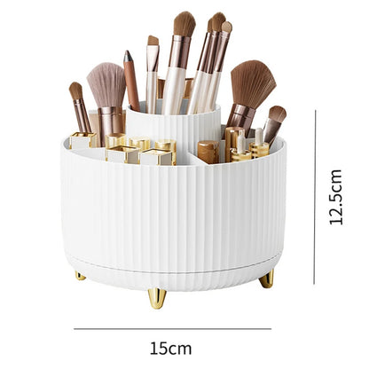 360° Rotating Makeup Organizer – Large Capacity Desktop Cosmetic Storage Box