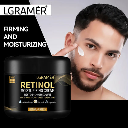 Men’s Retinol Face Cream for Wrinkles, Pore Refining and Deep Moisturizing