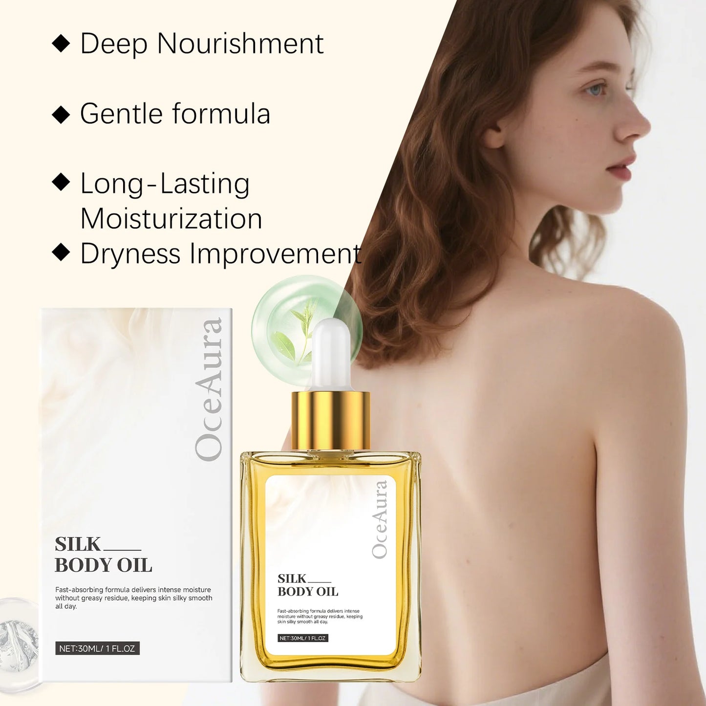 Silk Protein Body Oil for Radiant Skin & Deep Hydration