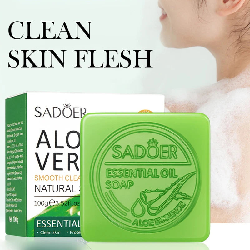 Aloe Vera Facial Cleansing Soap for Deep Cleansing, Hydrating and Oil Control